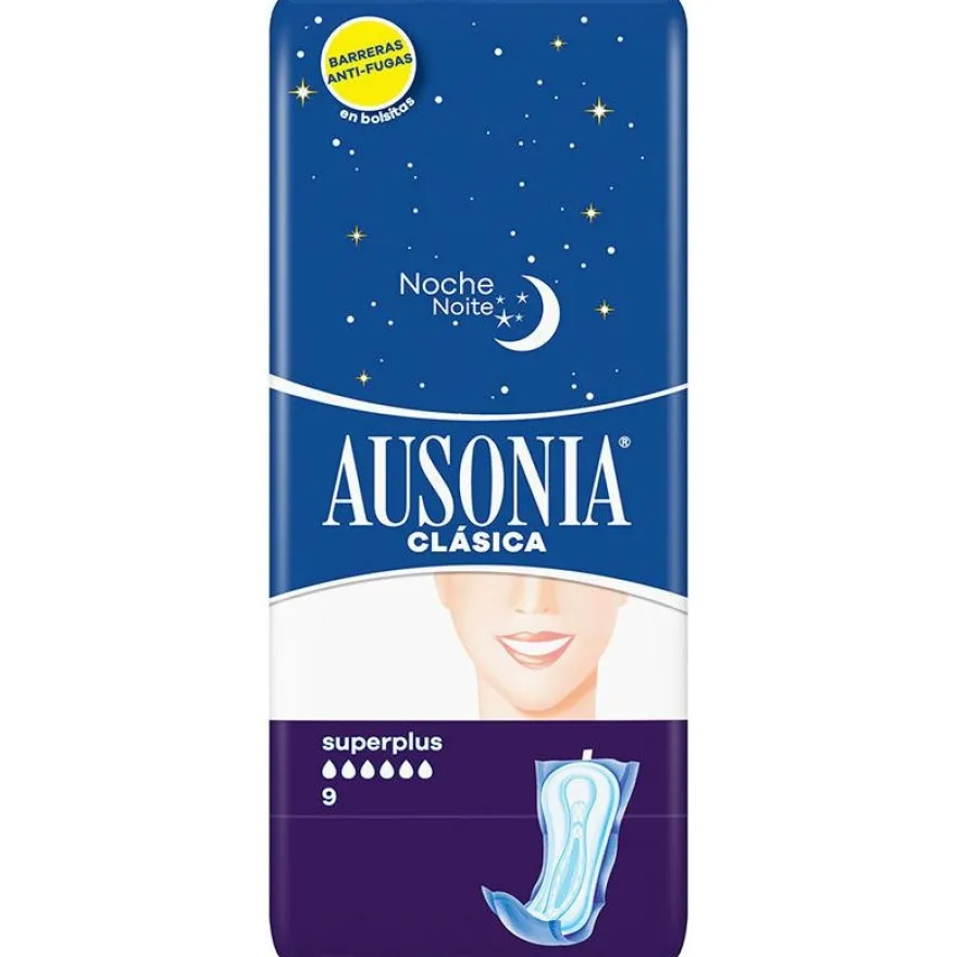 Compresas Super Plus Noche 9uds - Ausonia