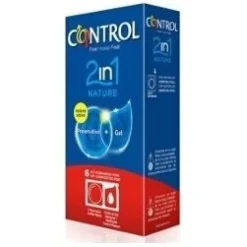 Controle Natureza 2 Em 1 Preservativo + Gel 6u - Control