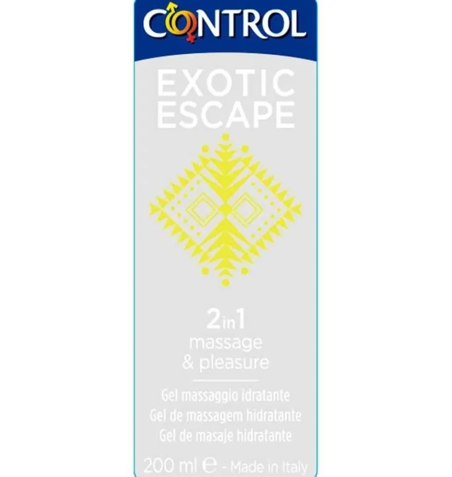 Control Exótic Escape - 2 In 1 Massaje & Pleasure, 200 Ml. - Artsana Spain