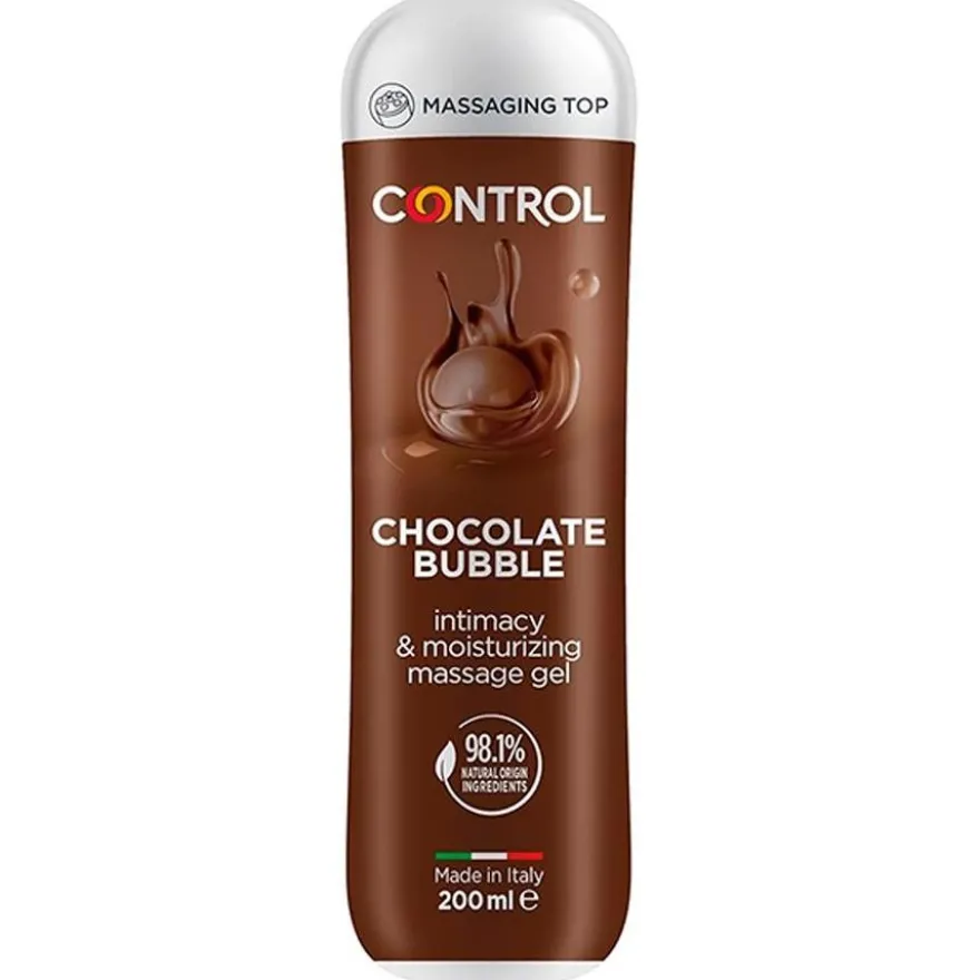 Control Gel Masaje Bubble Choco 200Ml