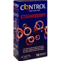 Control Preservativo Strawberry, 12 Uds