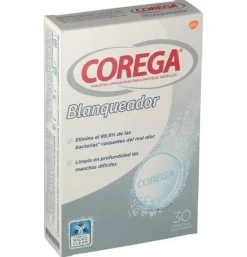 Corega Blanqueador - Limpieza Protesis Dental (30 Tabletas) - Glaxosmithkline