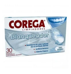 Corega Blanqueador - Limpieza Protesis Dental (30 Tabletas) - Glaxosmithkline