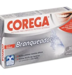 Corega Blanqueador - Limpieza Protesis Dental (30 Tabletas) - Glaxosmithkline
