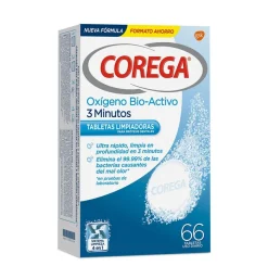 Corega Oxigeno Bio - Activo - Limpieza Protesis Dental (66 Tabletas) - Glaxosmithkline