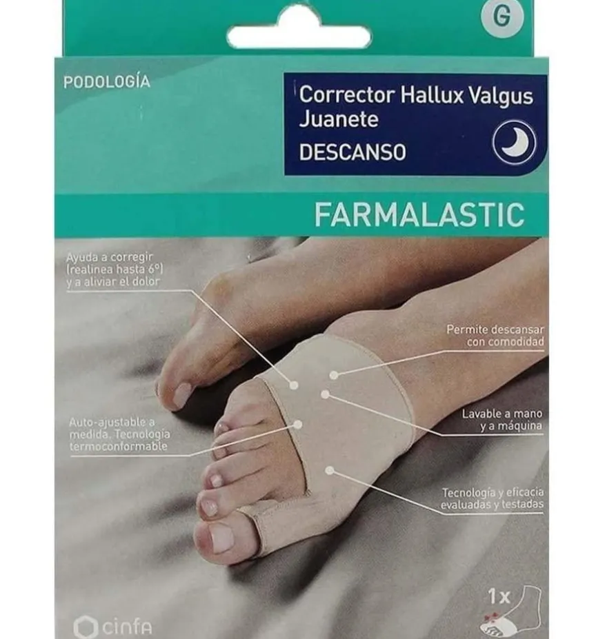 Corrector Juanete Descanso - Farmalastic Feet (talla G) - Cinfa S a