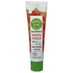 Cosmetics Dentifrico Niños Fresa sin Fluor 50ml - Happy Bio