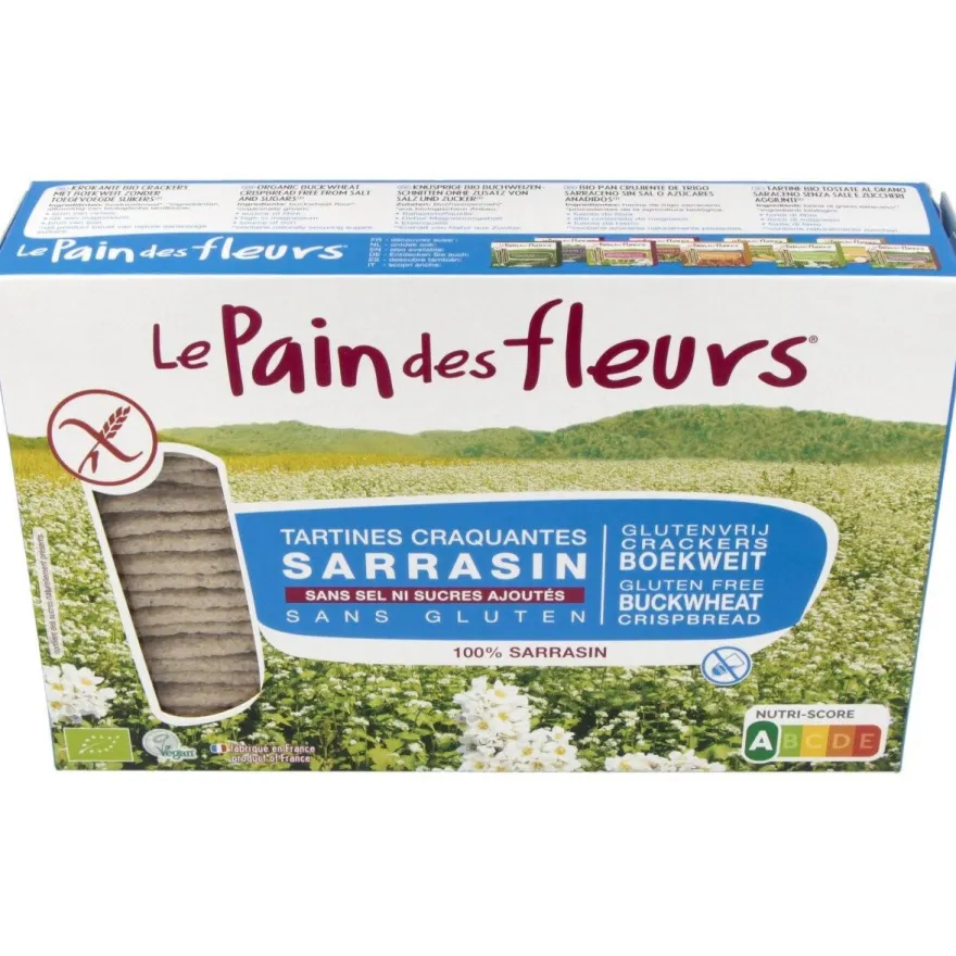 Cracker Trigo Sarraceno 300gr. Bio Sg S/sal Vegan - Le Pain Des Fleurs