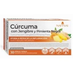 Cúrcuma con Jengibre y Pimienta Negra 30caps - Natysal