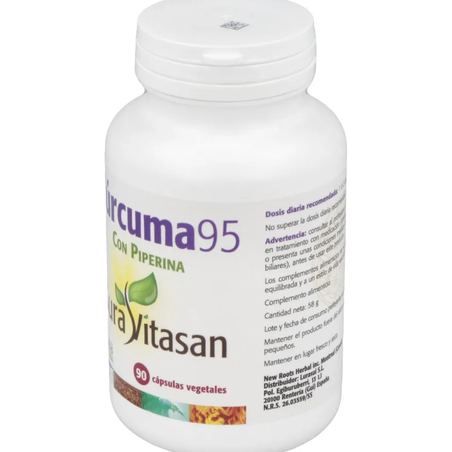 Cúrcuma 95 90 Cápsulas - Sura Vitasan