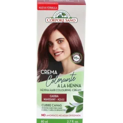 Crema Colorante Cabello Caoba 80ml - Corpore Sano