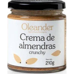 Crema de Almendra Crunchy 210gr. Bio Vegan Sg - Oleander