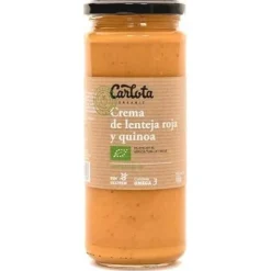 Crema de Lenteja Roja y Quinoa 450gr. Eco Sg Vegan - Carlota Organic