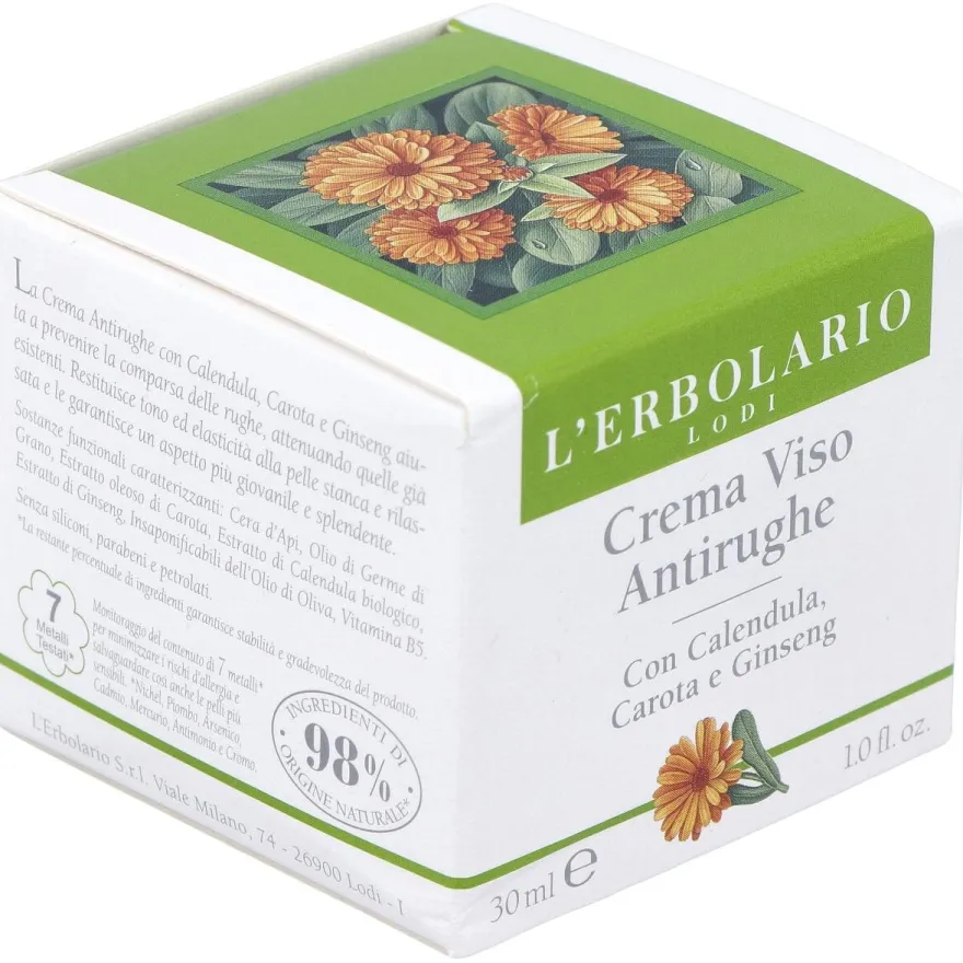 Crema Facial Antiarrugas Calendula Zanahoria 30M
