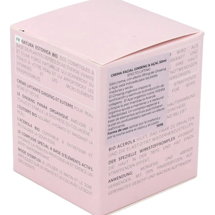 Crema Facial Ginseng - Acai 50ml. Bio - Natura Estonica