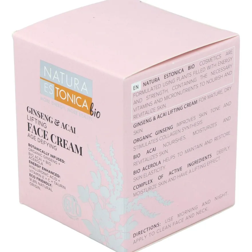 Crema Facial Ginseng - Acai 50ml. Bio - Natura Estonica
