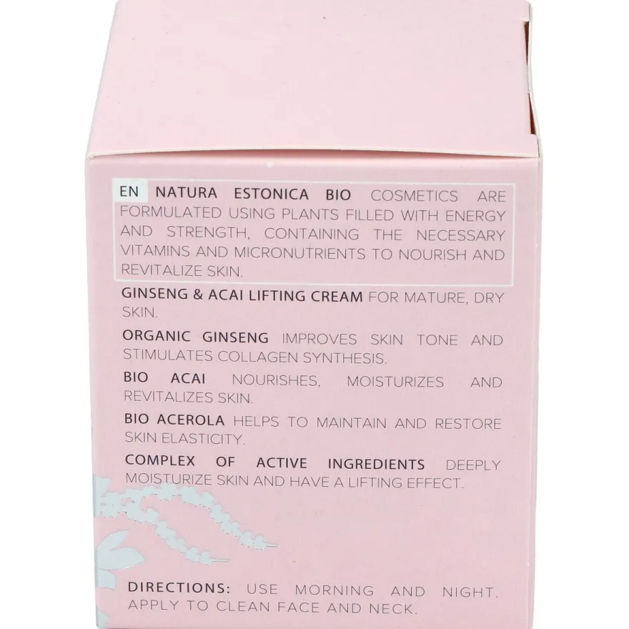 Crema Facial Ginseng - Acai 50ml. Bio - Natura Estonica
