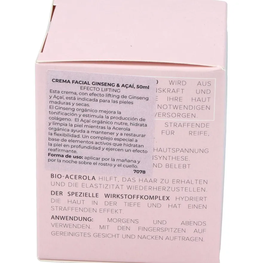 Crema Facial Ginseng - Acai 50ml. Bio - Natura Estonica