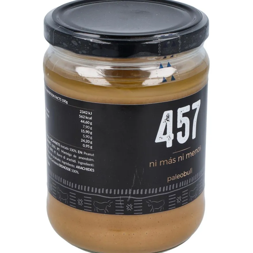 Crema 100% Natural Cacahuete 500g - Paleobull