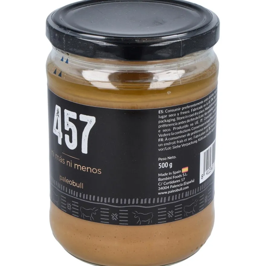 Crema 100% Natural Cacahuete 500g - Paleobull