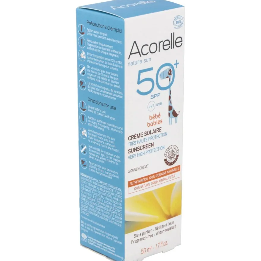 Crema Solar Bebe spf50+ 50ml. Bio 2 - Acorelle