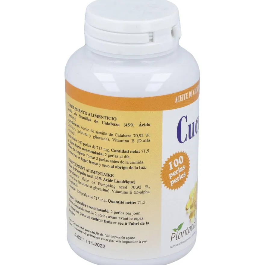 Cucurpol Aceite Calabaza 100 Perlas - Plantapol