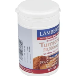 Curcuma 20.000mg. (95% de Curcumina) 120comp - Lamberts