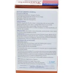 Curcuma 20.000mg. (95% de Curcumina) 60comp - Lamberts