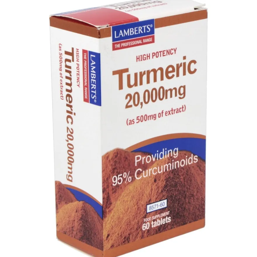 Curcuma 20.000mg. (95% de Curcumina) 60comp - Lamberts