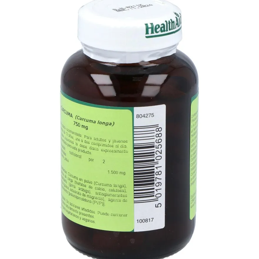 Curcuma Raiz (turmeric) 60comp - Health Aid