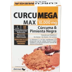 Curcumega Max 10.000 mg 60caps - Dietmed