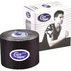 Cure Tape Negro Vendaje Neuromuscular (5Cm X 5M)