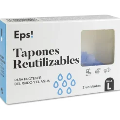 Deiters Teps! Tapón Silicona Reutilizables Talla L, 2 Unidades - Welnia