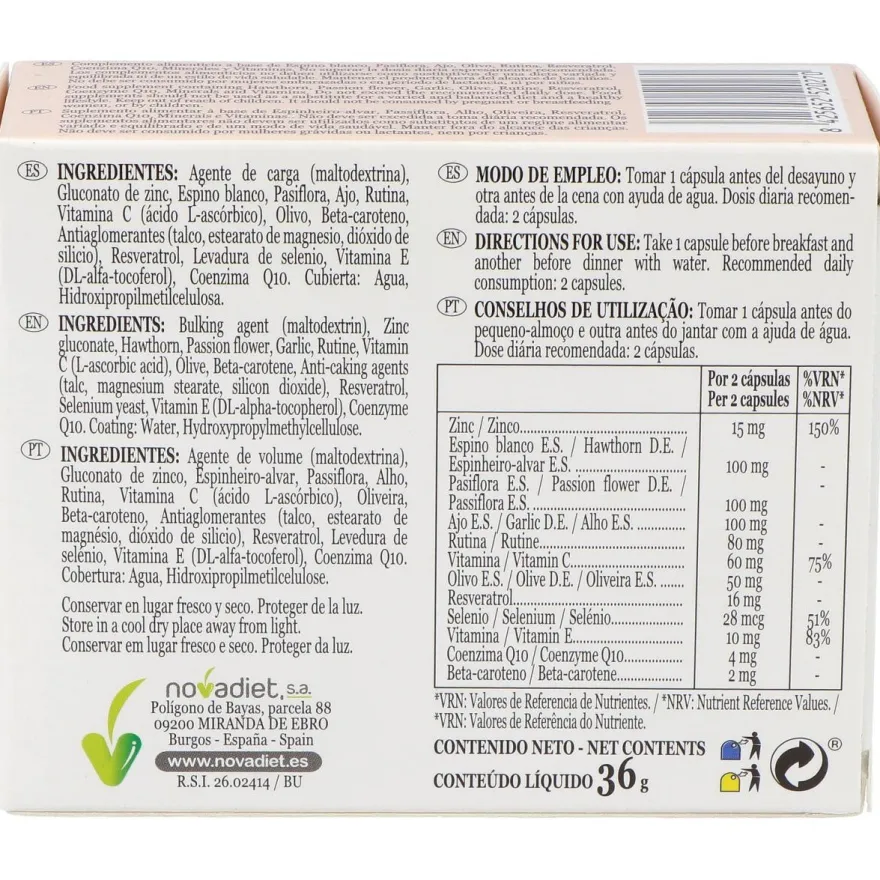 Delcora 60 Cápsulas - Novadiet