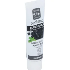 Dentifrico Blanqueador Menta Bio y Carbon Activo 75ml - Naturabio Cosmetics