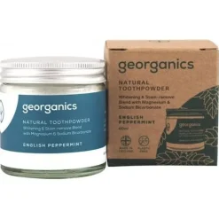 Dentifrico Mineral Menta Polvo 60ml - Georganics