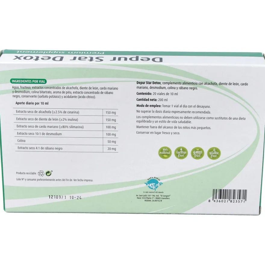 Depur Star Detox 20uds - Espadiet