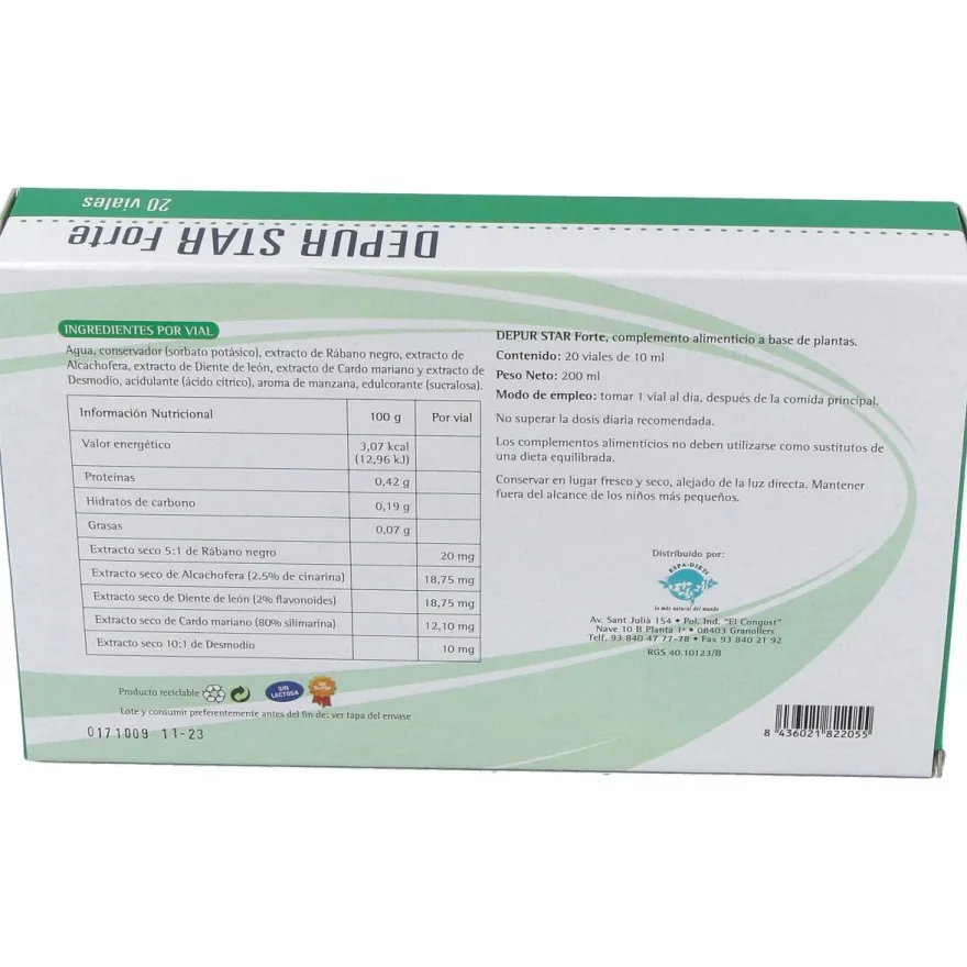 Depur Star Forte 20uds - Espadiet
