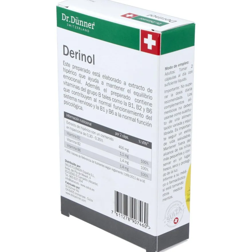 Derinol (Deprinol) (Hiperico) 40Cap. Dr.Dunner