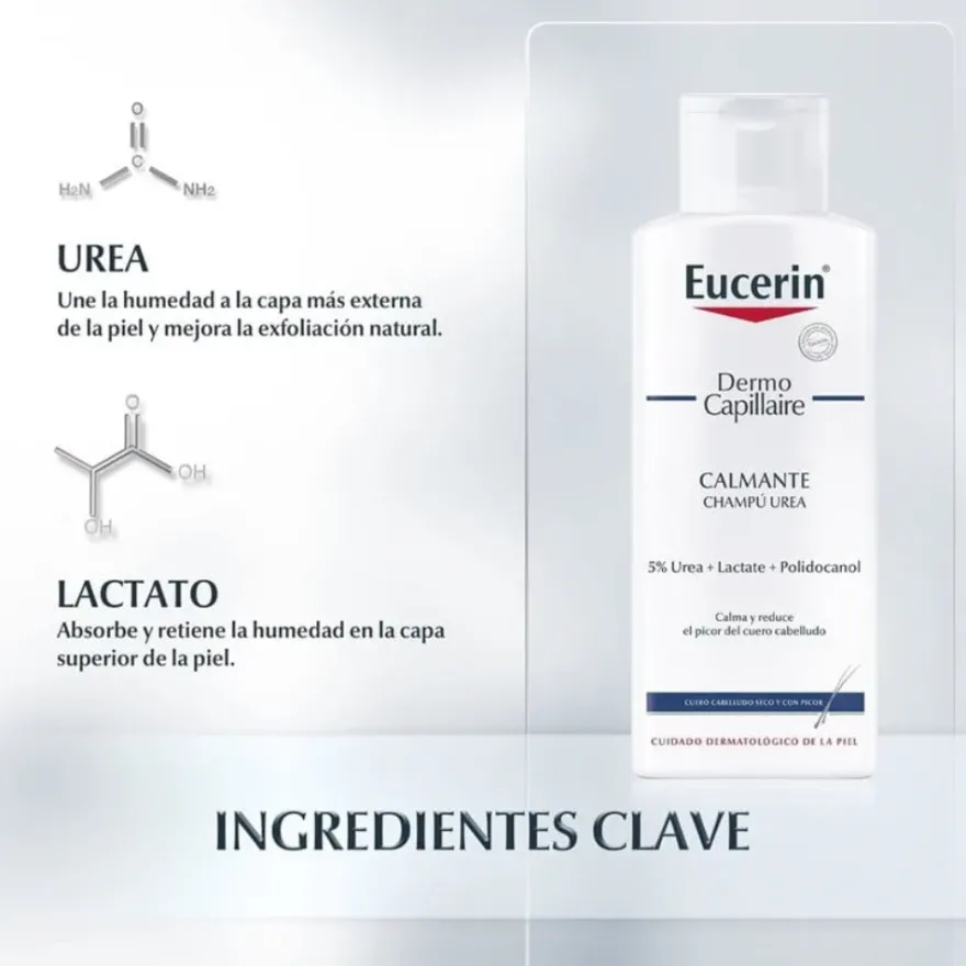 DermoCapillaire Champú Urea, 250 ml. - Eucerin