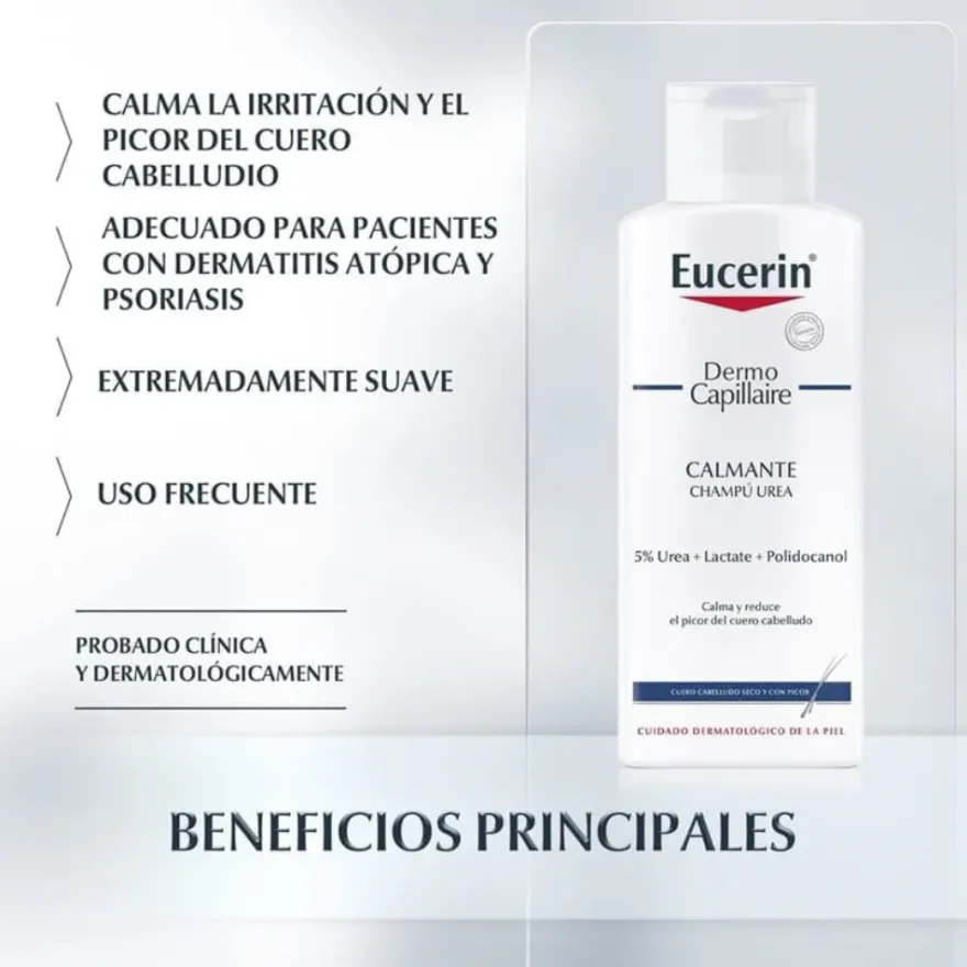 DermoCapillaire Champú Urea, 250 ml. - Eucerin