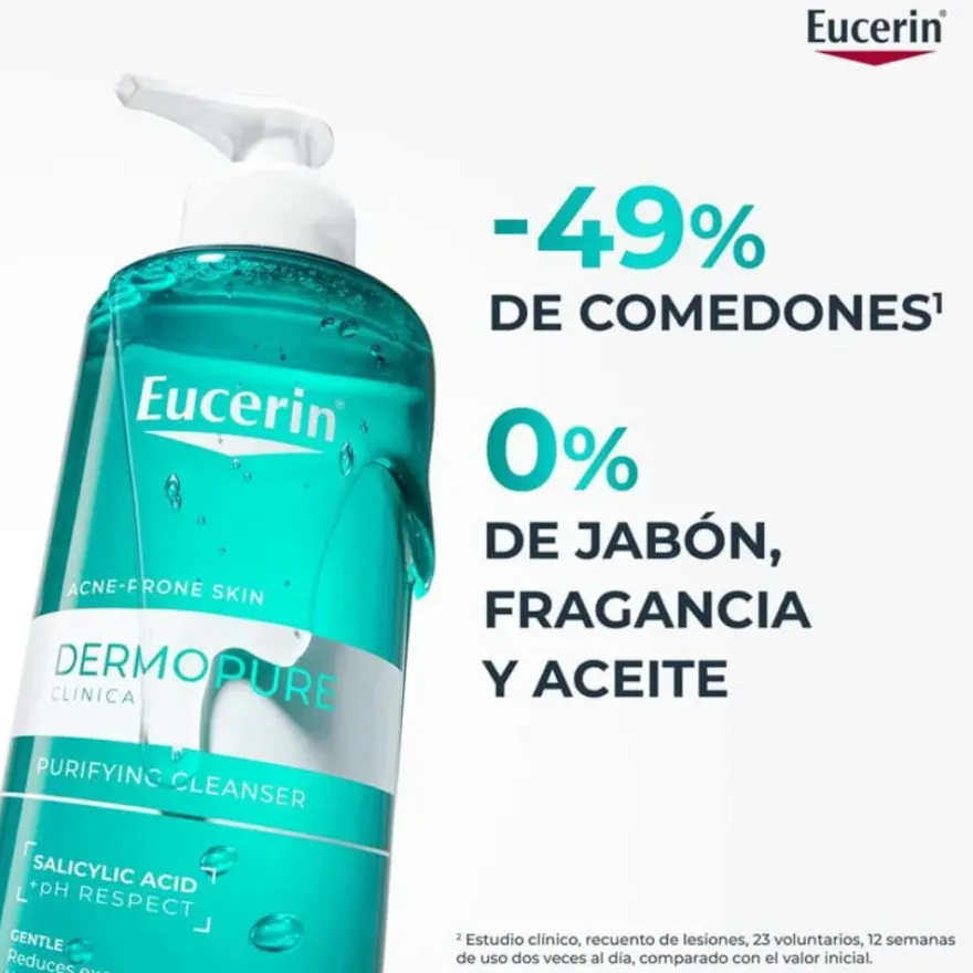 DermoPure Clinical Gel Limpiador Purificante, 200 ml. - Eucerin