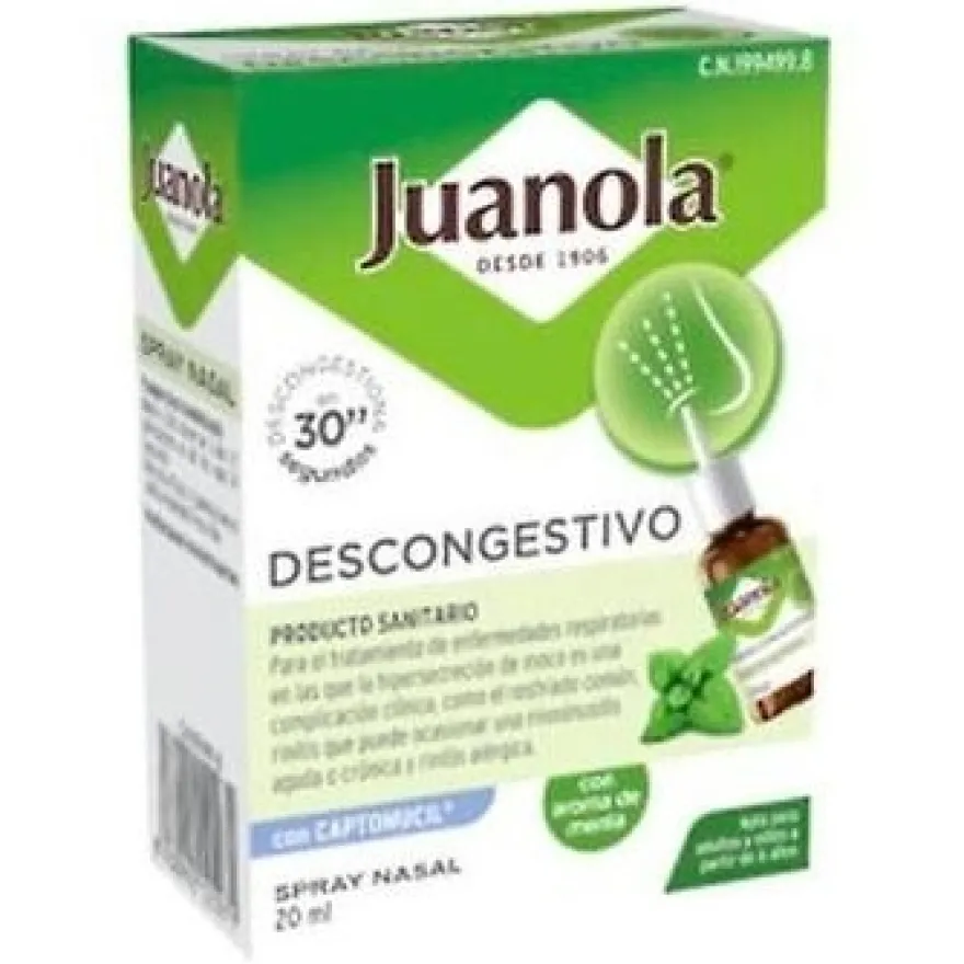Descongestivo Spray Nasal, 20 ml - Juanola
