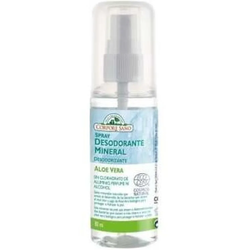 Desodorante Spray Alumbre y Aloe Vera 80ml - Corpore Sano