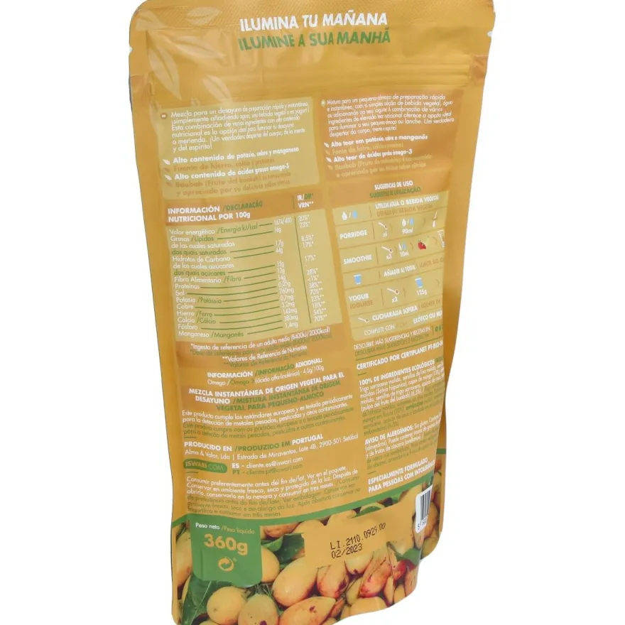 Despertar de Buda Mango - Baobab 360gr. Bio - Iswari