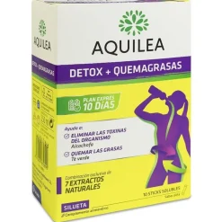 Detox + Quemagrasas Sabor Piña, 10 Uds - Aquilea