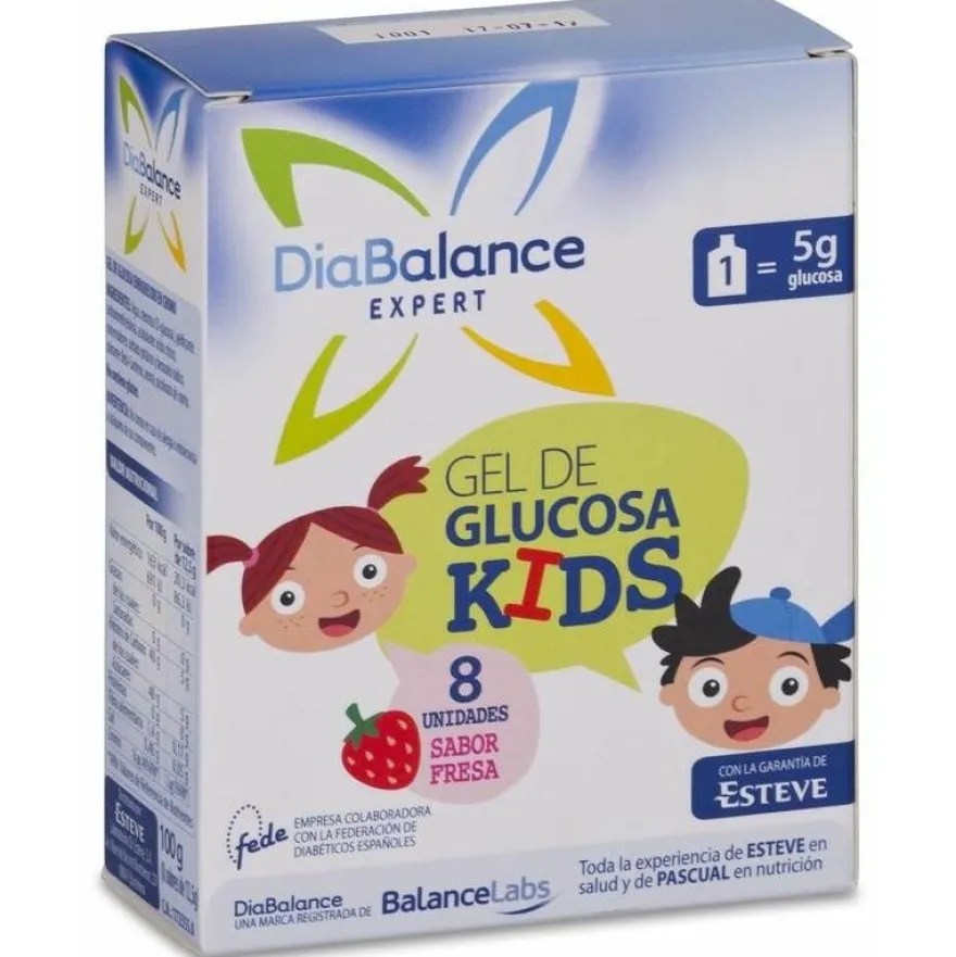 Diabalance Expert Gel De Glucosa Kids, 8 Uds