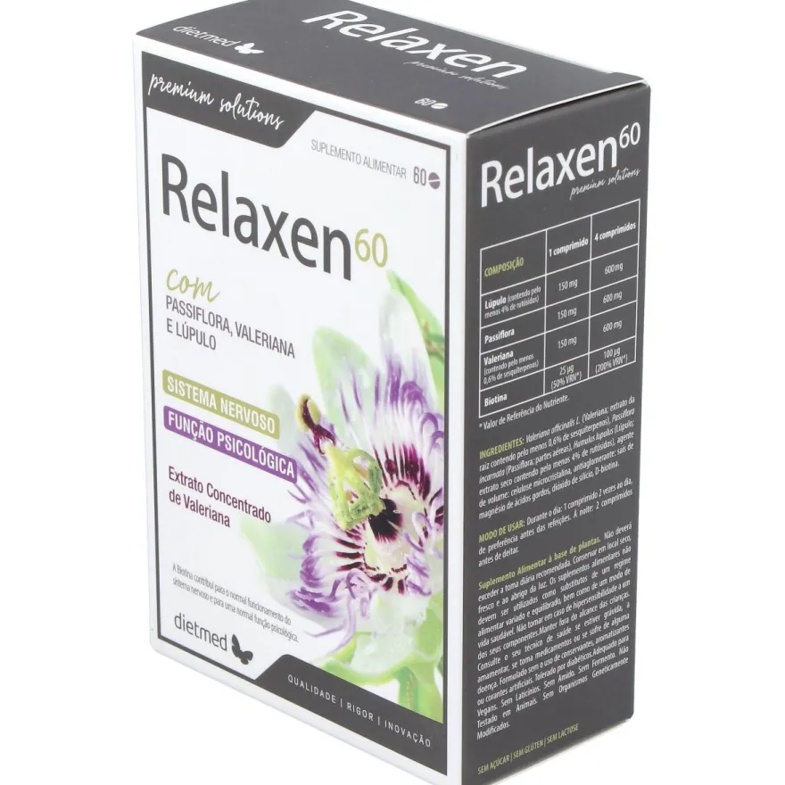 Dietmad Relaxen Pasiflora Valeriana 60comp - Dietmed