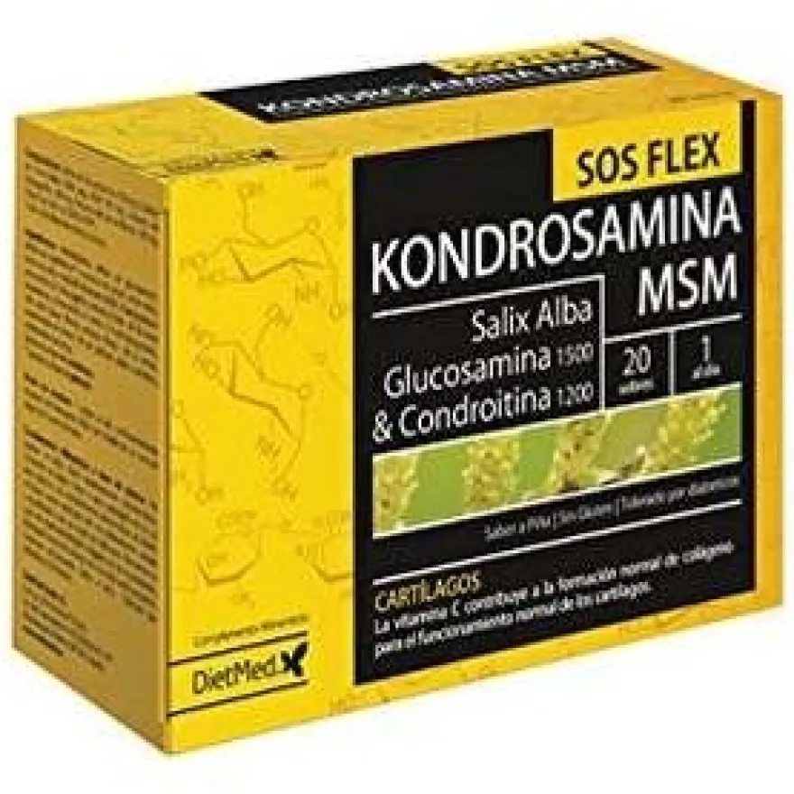Dietmed Kondrosamina Msm Extra Forte Piña 20 Sobres