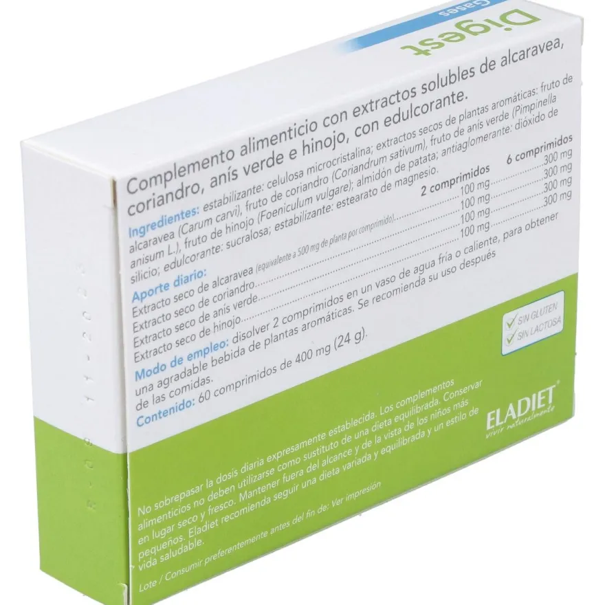 Digest Gases en Comprimidos - Eladiet